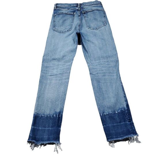 Agolde Ruby Super High Rise Premium Slim Straight Jeans Outsider Size 26 Blue - Picture 3 of 16